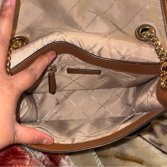 Michael Kors Brown and Cream Crossbody Bag - Picture 7 of 12